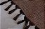 Kit Manta e Capas de Almofada em Tecido Jacquard Tradicional Falso Liso Marrom e Bege - Imagem 3
