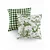 Kit 2 Capas para Almofada em Tecido Jacquard Estampado Toile de Jouy e Xadrez - Imagem 1