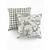 Kit 2 Capas para Almofada em Tecido Jacquard Estampado Toile de Jouy e Xadrez - Imagem 20