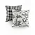 Kit 2 Capas para Almofada em Tecido Jacquard Estampado Toile de Jouy e Xadrez - Imagem 7