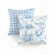 Kit 2 Capas para Almofada em Tecido Jacquard Estampado Toile de Jouy e Xadrez - Imagem 17