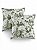 Kit 2 Capas para Almofada em Tecido Jacquard Estampado Toile de Jouy - Imagem 2