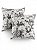 Kit 2 Capas para Almofada em Tecido Jacquard Estampado Toile de Jouy - Imagem 4