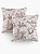Kit 2 Capas para Almofada em Tecido Jacquard Estampado Toile de Jouy - Imagem 1