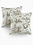Kit 2 Capas para Almofada em Tecido Jacquard Estampado Toile de Jouy - Imagem 5
