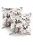 Kit 2 Capas para Almofada em Tecido Jacquard Estampado Toile de Jouy - Imagem 7