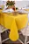 Toalha de Mesa Retangular em Oxford Amarelo Ouro - Imagem 1