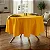 Toalha de Mesa Redonda para Buffet em Oxford Amarelo Ouro - Imagem 1