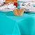 Toalha de Mesa Quadrada em Oxford Azul Tiffany - Imagem 1