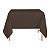 Toalha de Mesa Quadrada em Oxford Marrom Chocolate - Imagem 1