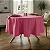 Toalha de Mesa Redonda para Buffet em Oxford Rosa Pink Chiclete - Imagem 1