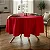 Toalha de Mesa Redonda para Buffet em Oxford Vermelho - Imagem 1