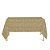 Toalha de Mesa Retangular em Tecido Jacquard Dourado Argolas Tradicional - Imagem 1