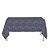 Toalha de Mesa Retangular em Tecido Jacquard Preto Acinzentado e Prata Argolas Tradicional - Imagem 1