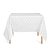 Toalha de Mesa Quadrada em Tecido Jacquard Branco Geométrico Tradicional - Imagem 1