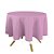 Toalha de Mesa Redonda em Tecido Jacquard Rosa Bebê Geométrico Tradicional - Imagem 1