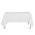 Toalha de Mesa Retangular em Tecido Jacquard Branco Geométrico Tradicional - Imagem 1