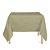 Toalha de Mesa Quadrada em Tecido Jacquard Bege Liso Tradicional - Imagem 1