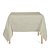 Toalha de Mesa Quadrada em Tecido Jacquard Bege Liso Tradicional - Imagem 2