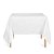Toalha de Mesa Quadrada em Tecido Jacquard Branco Liso Tradicional - Imagem 1