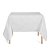 Toalha de Mesa Quadrada em Tecido Jacquard Branco Liso Tradicional - Imagem 2