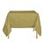 Toalha de Mesa Quadrada em Tecido Jacquard Dourado e Preto Liso Tradicional - Imagem 1