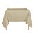 Toalha de Mesa Quadrada em Tecido Jacquard Dourado Liso Tradicional - Imagem 2