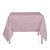 Toalha de Mesa Quadrada em Tecido Jacquard Rosa Bebê Liso Tradicional - Imagem 1