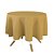 Toalha de Mesa Redonda em Tecido Jacquard Dourado Liso Tradicional - Imagem 1