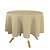 Toalha de Mesa Redonda em Tecido Jacquard Dourado Liso Tradicional - Imagem 2