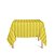 Toalha de Mesa Quadrada em Tecido Jacquard Amarelo Ouro Listrado Tradicional - Imagem 1