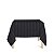 Toalha de Mesa Quadrada em Tecido Jacquard Preto Listrado Tradicional - Imagem 1