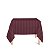 Toalha de Mesa Quadrada em Tecido Jacquard Vinho Marsala Listrado Tradicional - Imagem 1