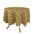 Toalha de Mesa Redonda em Tecido Jacquard Dourado Ouro Vibrante Listrado Tradicional - Imagem 1