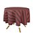 Toalha de Mesa Redonda em Tecido Jacquard Vermelho e Preto Listrado Tradicional - Imagem 1