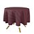 Toalha de Mesa Redonda em Tecido Jacquard Vinho Marsala Listrado Tradicional - Imagem 1