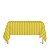 Toalha de Mesa Retangular em Tecido Jacquard Amarelo Ouro Listrado Tradicional - Imagem 1