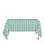 Toalha de Mesa Retangular em Tecido Jacquard Azul Tiffany Listrado Tradicional - Imagem 1