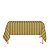 Toalha de Mesa Retangular em Tecido Jacquard Dourado Ouro Vibrante Listrado Tradicional - Imagem 1