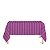 Toalha de Mesa Retangular em Tecido Jacquard Pink Listrado Tradicional - Imagem 1