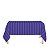 Toalha de Mesa Retangular em Tecido Jacquard Roxo Listrado Tradicional - Imagem 1