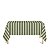 Toalha de Mesa Retangular em Tecido Jacquard Verde Pistache Listrado Tradicional - Imagem 1