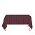Toalha de Mesa Retangular em Tecido Jacquard Vinho Marsala Listrado Tradicional - Imagem 1