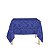 Toalha de Mesa Quadrada em Tecido Jacquard Azul Royal Medalhão Tradicional - Imagem 1