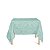 Toalha de Mesa Quadrada em Tecido Jacquard Azul Tiffany Medalhão Tradicional - Imagem 1