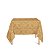 Toalha de Mesa Quadrada em Tecido Jacquard Laranja Medalhão Tradicional - Imagem 1