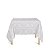Toalha de Mesa Quadrada em Tecido Jacquard Off-White Medalhão Tradicional - Imagem 1