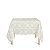 Toalha de Mesa Quadrada em Tecido Jacquard Palha Crú (Rústico) Medalhão Tradicional - Imagem 1