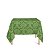 Toalha de Mesa Quadrada em Tecido Jacquard Verde Medalhão Tradicional - Imagem 1