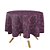 Toalha de Mesa Redonda em Tecido Jacquard Pink e Preto Medalhão Tradicional - Imagem 1